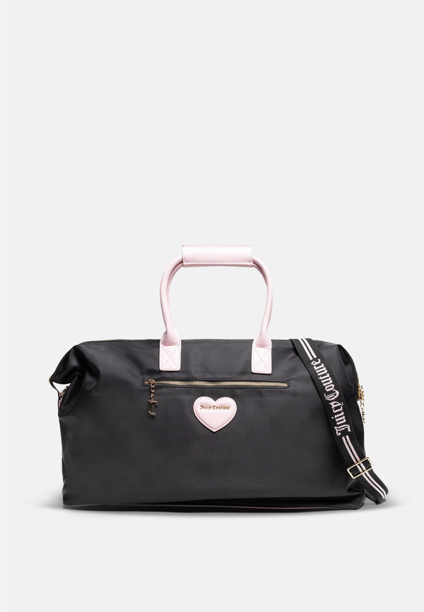 Borsa da viaggio Nero con elementi Rosa