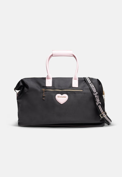 Borsa da viaggio Nero con elementi Rosa