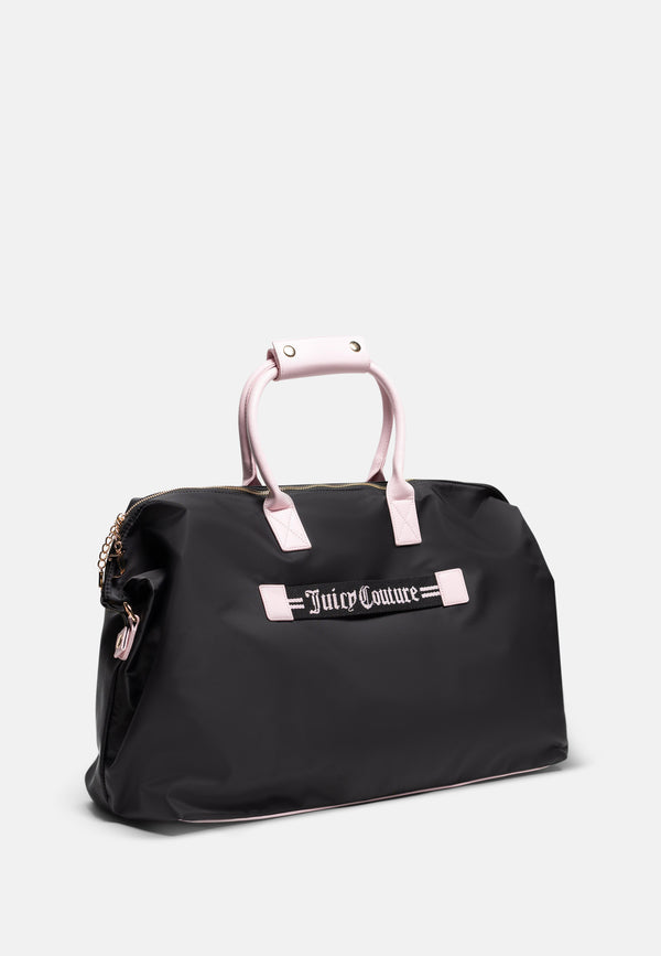 Borsa da viaggio Nero con elementi Rosa