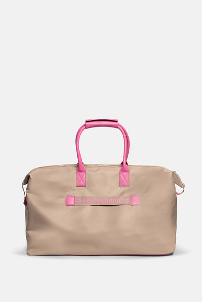 Borsa da viaggio Beige con elementi Rosa