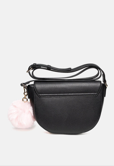 Tracolla Maggie in ecopelle color nero