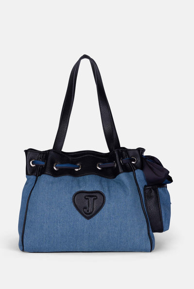Borsa a mano DayDreamer Denim in velour