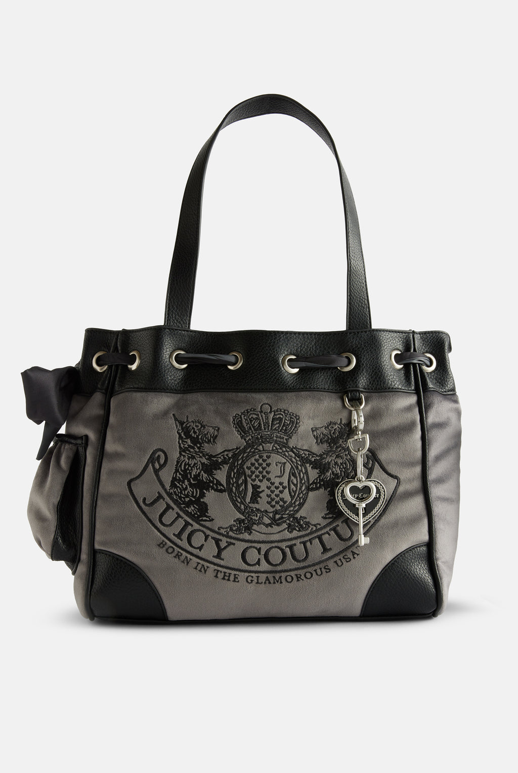 Borsa a mano DayDreamer Grigio fumo in velluto