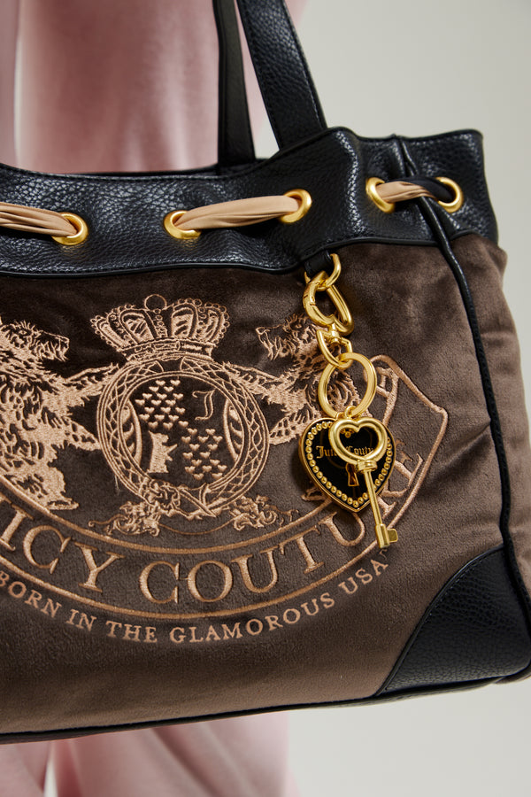 Borsa a mano DayDreamer Cioccolato in velluto