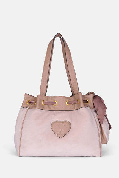 Borsa a mano DayDreamer Beige Sabbia in velour