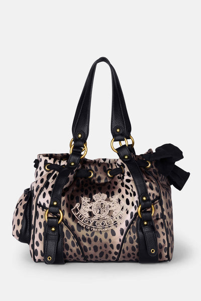 Borsa a mano DayDreamer Ghepardo in velour