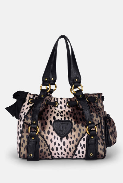 Borsa a mano DayDreamer Ghepardo in velour