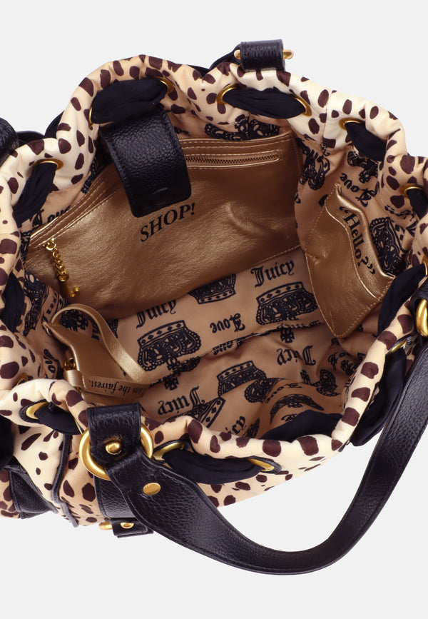 Borsa a mano DayDreamer Ghepardo in velour