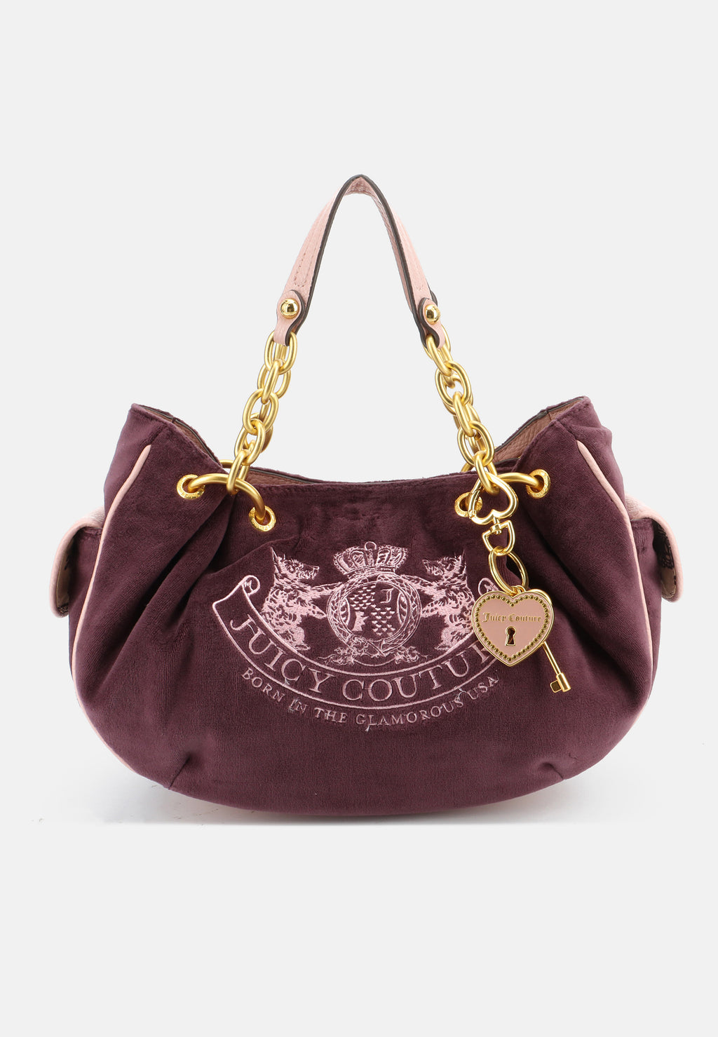 Borsa Daydreamer Media in Velluto con Doppio Manico – Bordeaux