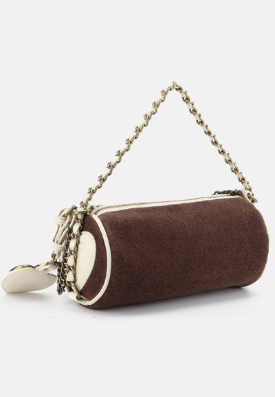 Borsa Bauletto Daydreamer in Velluto – Marrone