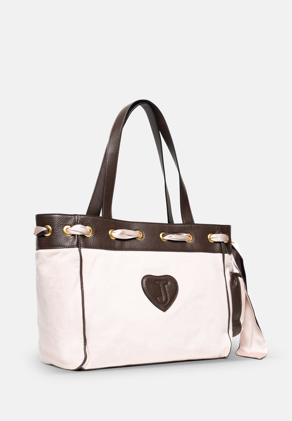 Borsa a mano Heritage Rosa Cipria in velour