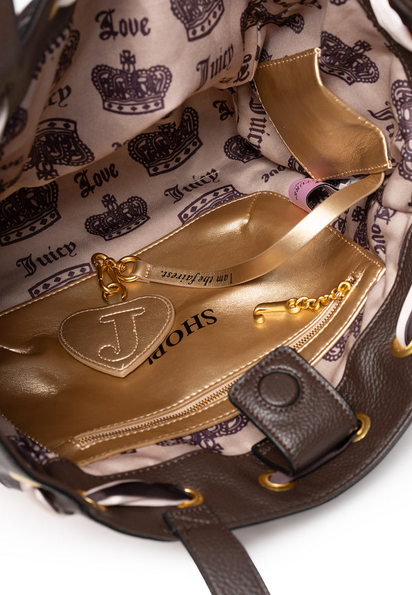 Borsa a mano Heritage Rosa Cipria in velour