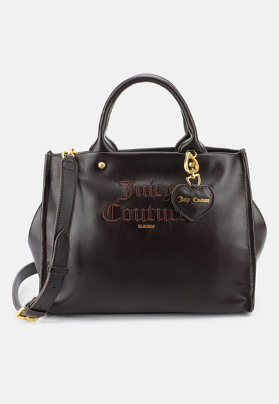 Borsa Shopper Media Iris Smooth in Ecopelle – Marrone