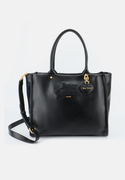 Borsa Shopper Grande Iris Smooth in Ecopelle – Nero