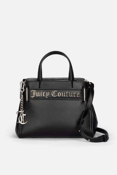 Borsa a mano con tracolla Jasmine Nero in ecopelle