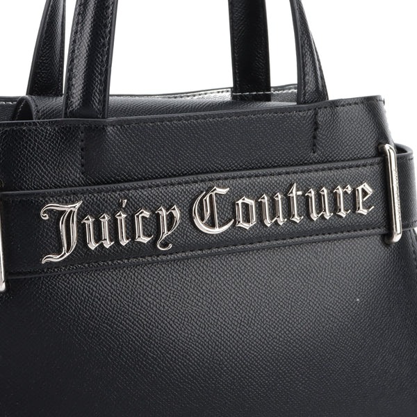Borsa a mano con tracolla Jasmine Nero in ecopelle