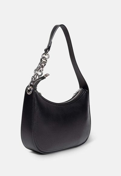 Borsa a spalla Jasmine Nero in ecopelle