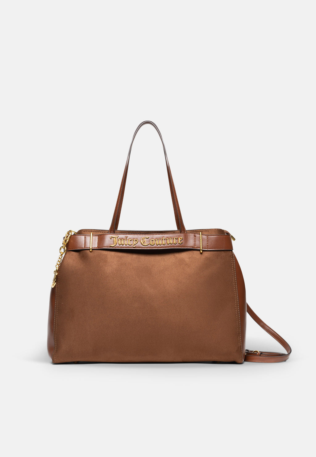 Borsa a mano Jasmine Marrone in camoscio