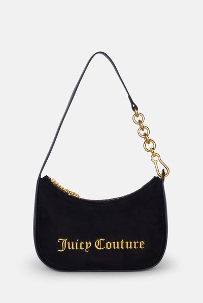 Borsa a spalla Jasmine Nero in camoscio