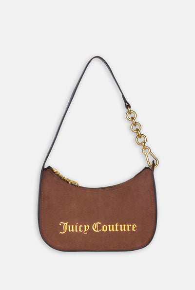 Borsa a spalla Jasmine Marrone in camoscio