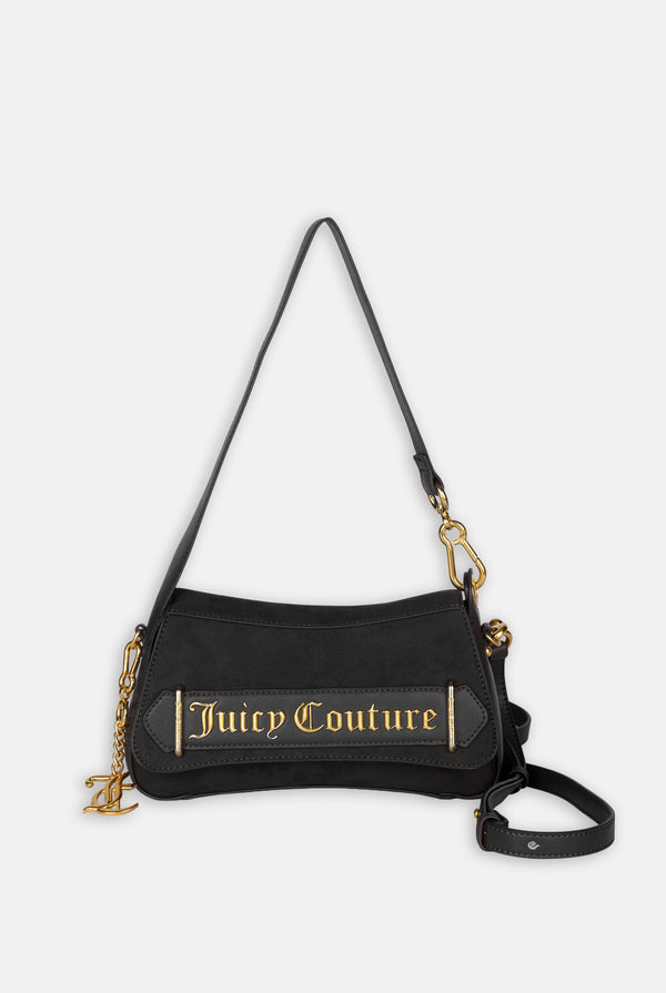Borsa piccola a spalla Jasmine Nero in camoscio