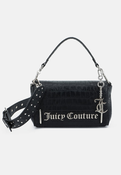 Borsa Piccola Jasmine in Ecopelle Effetto Cocco con Tracolla – Nero