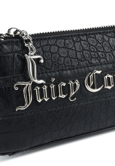 Borsa a Spalla Piccola Jasmine in Ecopelle Effetto Cocco – Nero