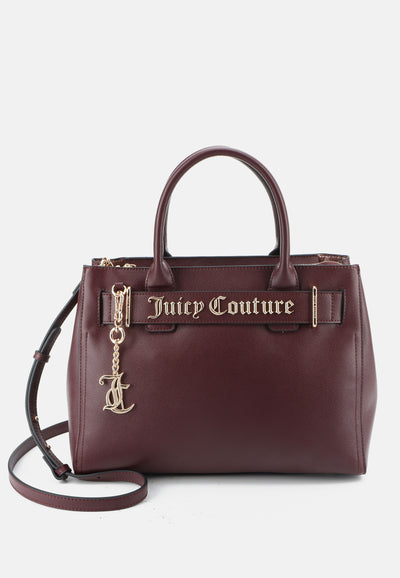 Borsa Media Jasmine in Ecopelle con Doppio Manico – Bordeaux