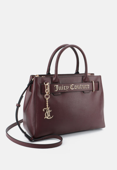Borsa Media Jasmine in Ecopelle con Doppio Manico – Bordeaux
