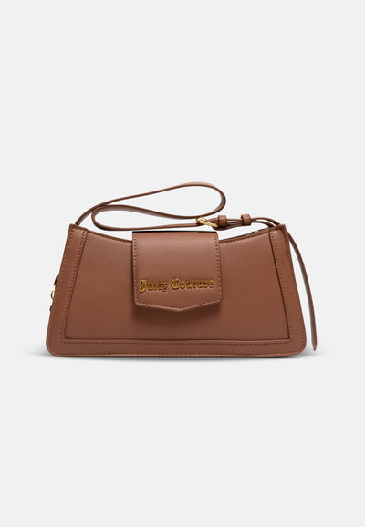 Borsa a spalla Lily Marrone Chiaro in ecopelle