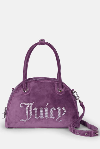 Borsa a mano con tracolla Kimberly Viola in velour