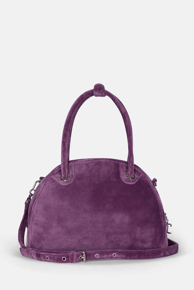Borsa a mano con tracolla Kimberly Viola in velour