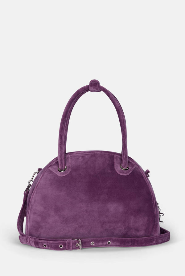 Borsa a mano con tracolla Kimberly Viola in velour