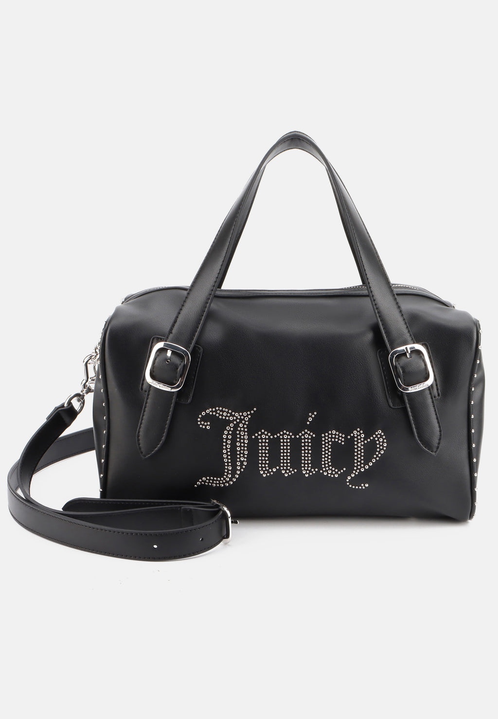 Borsa Bowling Kimberly in Ecopelle con Logo Juicy in Borchie – Nero