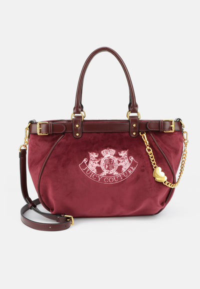 Borsa a Mano Grande Twig Narrative con Doppio Manico – Bordeaux