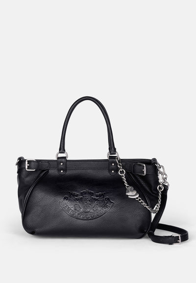 Borsa a Mano Grande Twig Narrative in Ecopelle con Doppio Manico – Nero