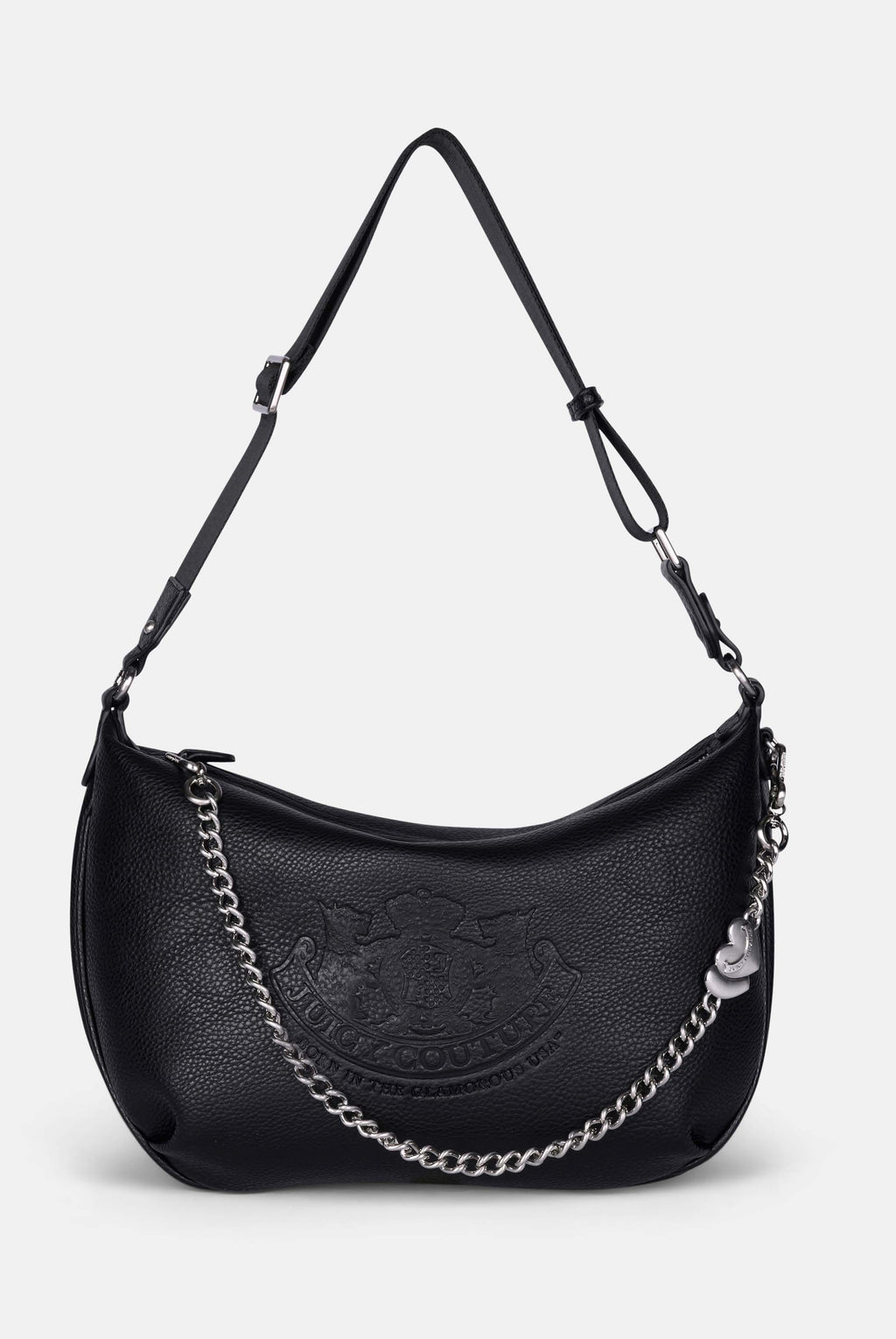 Borsa a spalla con catena Twig Narrative Nero in ecopelle