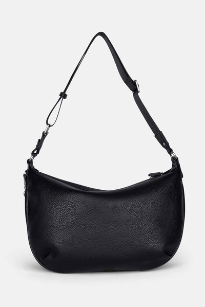 Borsa a spalla con catena Twig Narrative Nero in ecopelle