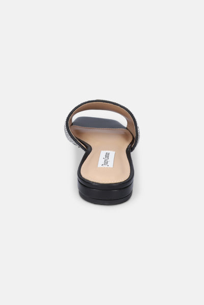 Sandalo Dahlia Nero strass con strass