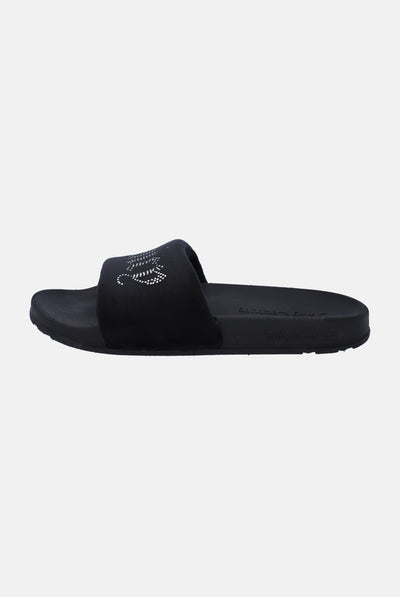 Ciabatta Dani Nera con logo strass