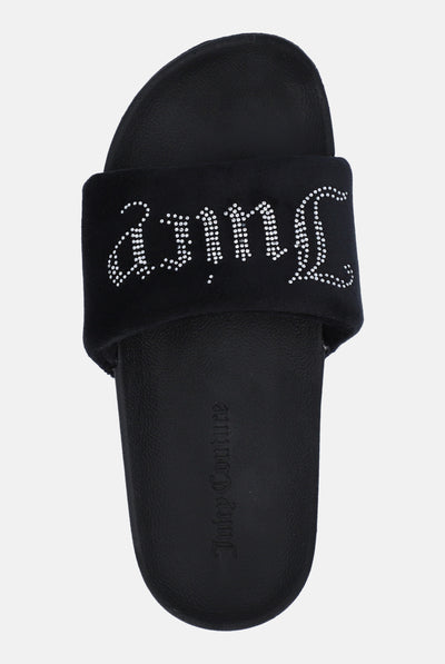 Ciabatta Dani Nera con logo strass