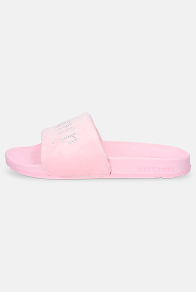 Ciabatta Dani Rosa pastello con logo strass
