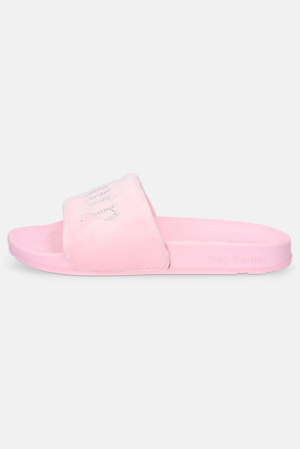 Ciabatta Dani Rosa pastello con logo strass
