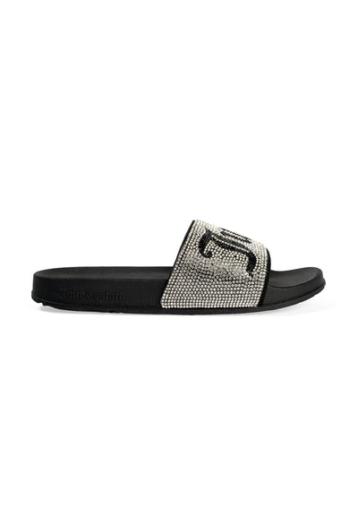 Ciabatta Donna Nera con strass