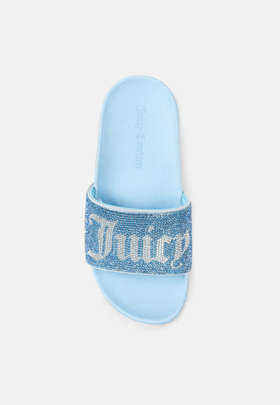 Ciabatta Donna Azzurro ghiaccio con strass
