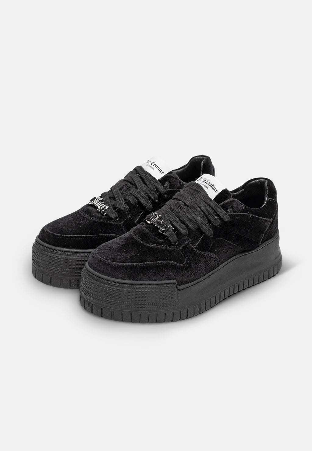 Sneaker Brooke in velour Nero