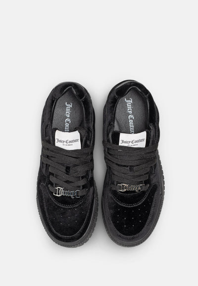 Sneaker Brooke in velour Nero