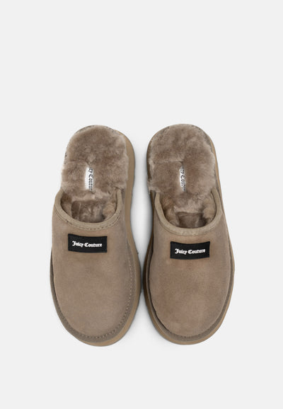 Pantofole Gaggie Clog in camoscio Beige