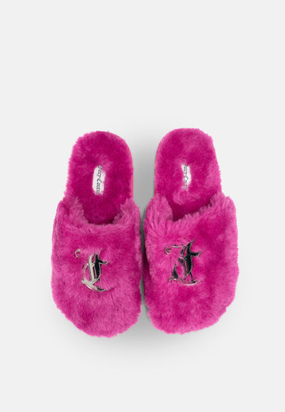 Pantofole Faye Slide in pelliccia sintetica Rose