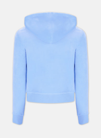 Felpa Robertson Azzurro ghiaccio con cerniera